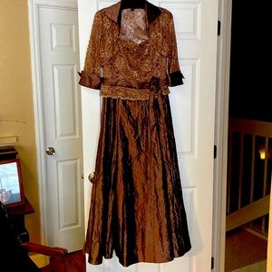 Chocolate Brown KM Collection Gown